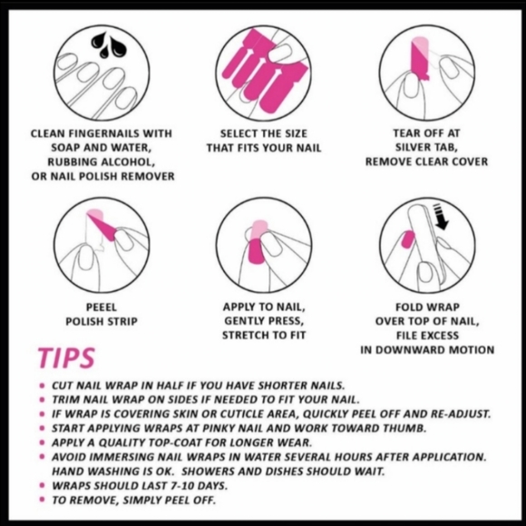 5 for $15 Nail Wraps- Kaleidoscope - Picture 3 of 3